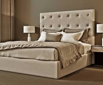 Modern Double Bed-ID:439594987