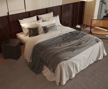 Modern Double Bed-ID:608553899