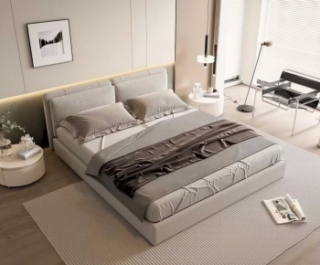 Modern Double Bed-ID:106220236