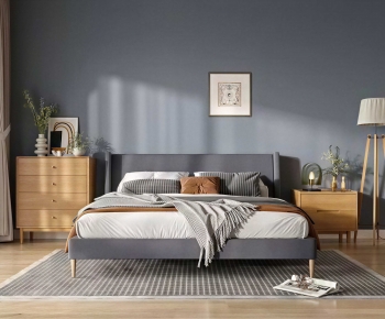 Modern Double Bed-ID:553282983