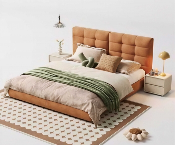 Modern Double Bed-ID:879400016