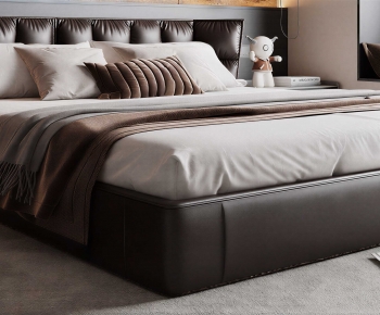 Modern Double Bed-ID:520709046