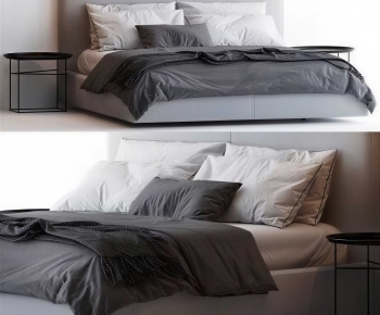 Modern Double Bed-ID:754621981