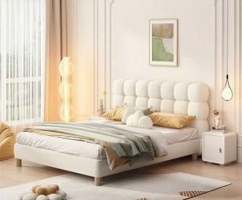 Modern Double Bed-ID:103170979