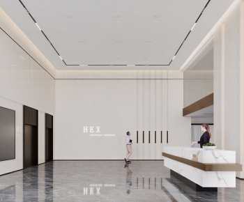 Modern Office Reception Desk-ID:477622033