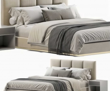 Modern Double Bed-ID:823771954