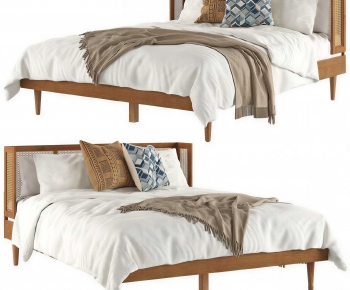 Modern Double Bed-ID:697346939