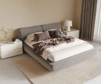 Modern Double Bed-ID:720347886