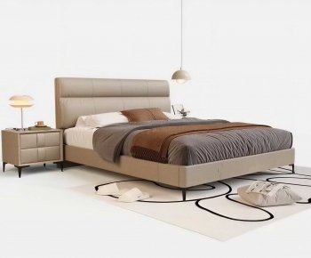 Modern Double Bed-ID:152735955