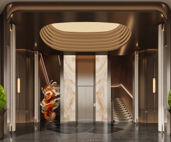 Modern Elevator Hall-ID:744695907
