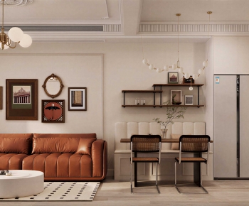 French Style A Living Room-ID:772910163