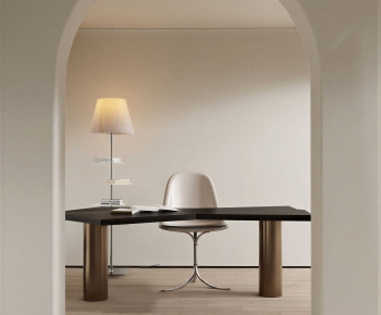 Modern Computer Desk And Chair-ID:394030096