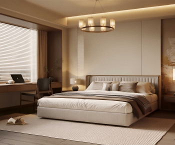 New Chinese Style Bedroom-ID:132339959