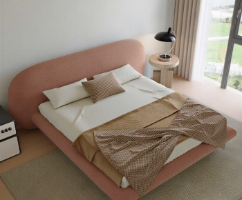 Modern Double Bed-ID:688575981