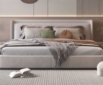 Modern Double Bed-ID:476866018