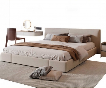 Modern Double Bed-ID:385644917