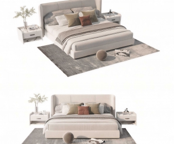Modern Double Bed-ID:251017095