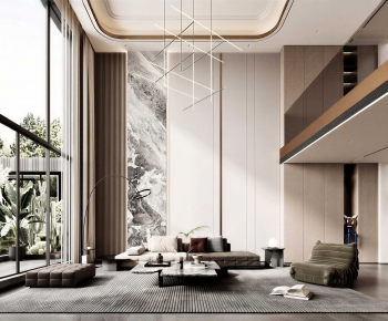 Modern A Living Room-ID:669810068