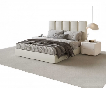 Modern Double Bed-ID:663629063