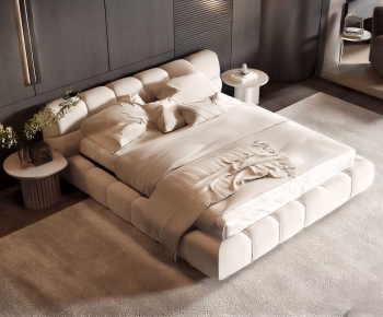 Modern Double Bed-ID:590391219