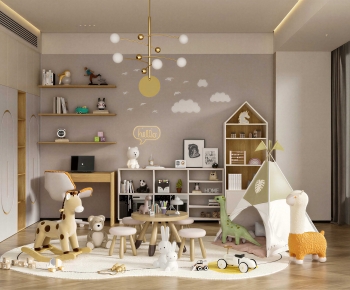 Modern Children's Room Activity Room-ID:670653103
