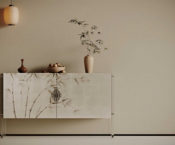 New Chinese Style Entrance Cabinet-ID:715389355