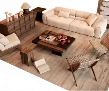 Wabi-sabi Style Sofa Combination-ID:510282999