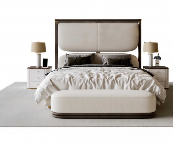 Modern Double Bed-ID:192210919