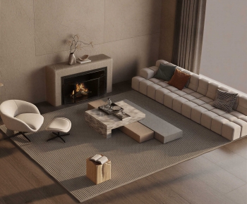 Wabi-sabi Style Sofa Combination-ID:330312018