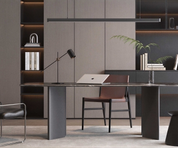 Modern Computer Desk And Chair-ID:784719943