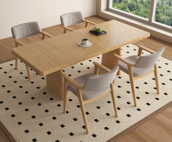 Modern Dining Table And Chairs-ID:591429002
