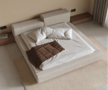 Modern Double Bed-ID:136253125