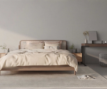 Modern Double Bed-ID:324918036