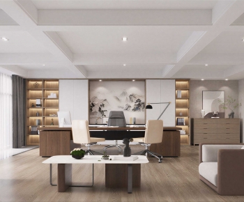 New Chinese Style Manager's Office-ID:830420972