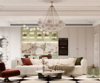 French Style A Living Room-ID:286917925