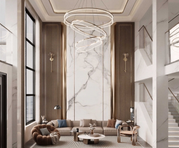 Modern A Living Room-ID:641119547