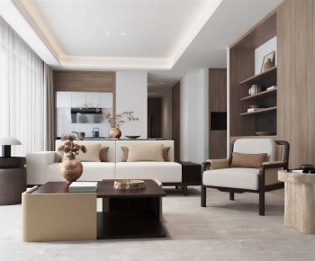 Wabi-sabi Style A Living Room-ID:309752945