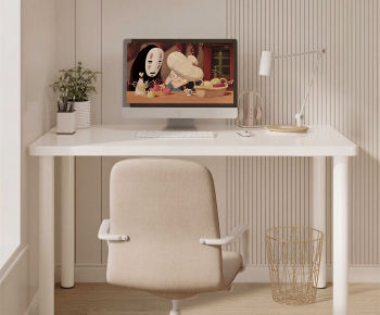 Modern Computer Desk And Chair-ID:136903054