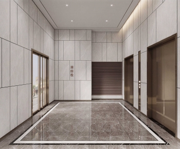 Modern Office Elevator Hall-ID:709959981