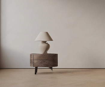 Wabi-sabi Style Bedside Cupboard-ID:340303909