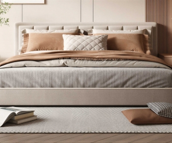 Modern Double Bed-ID:526315935