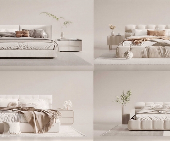 Modern Double Bed-ID:126369954