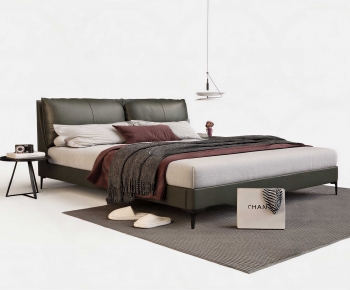 Modern Double Bed-ID:724940394