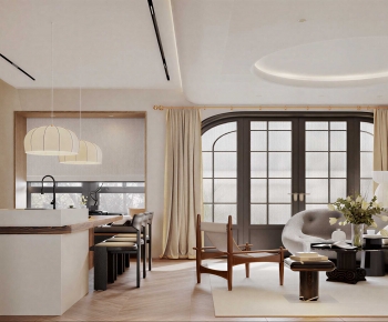 New Chinese Style A Living Room-ID:717500931