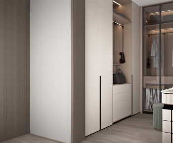 Modern Clothes Storage Area-ID:591274981