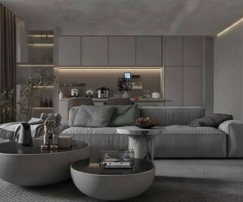 Modern A Living Room-ID:505985983