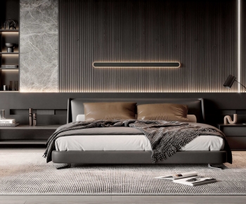 Modern Double Bed-ID:224080129