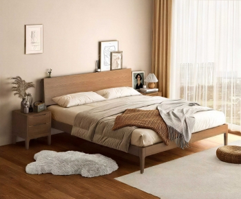 Modern Double Bed-ID:831538929