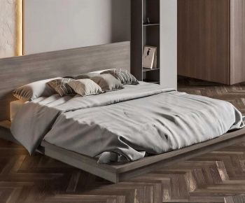 Modern Double Bed-ID:734348062