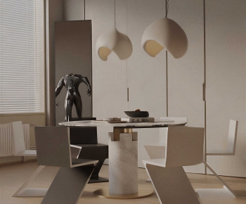 Modern Dining Table And Chairs-ID:571470029